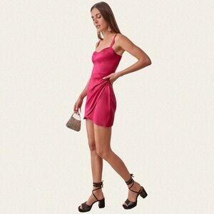 Reformation Fonda Silk Dress